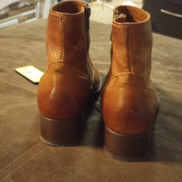 Frye Tan Leather Ankle Booties - Picture 7 of 7